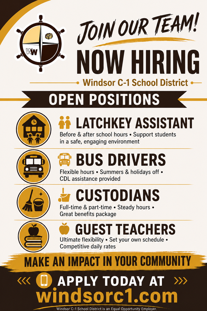 Now Hiring 2026 - 2027 School Year