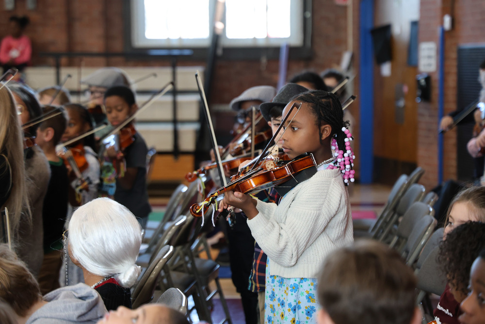 Poquonock Students are performing a strings concert