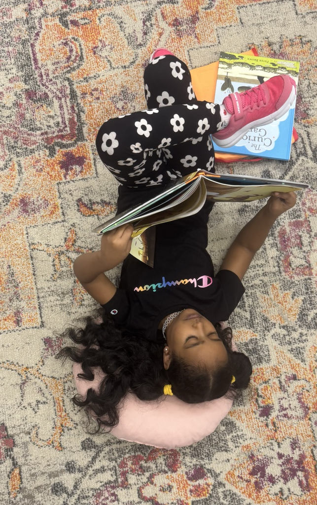 student reading 
