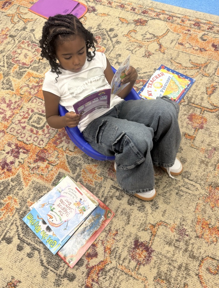 student reading 