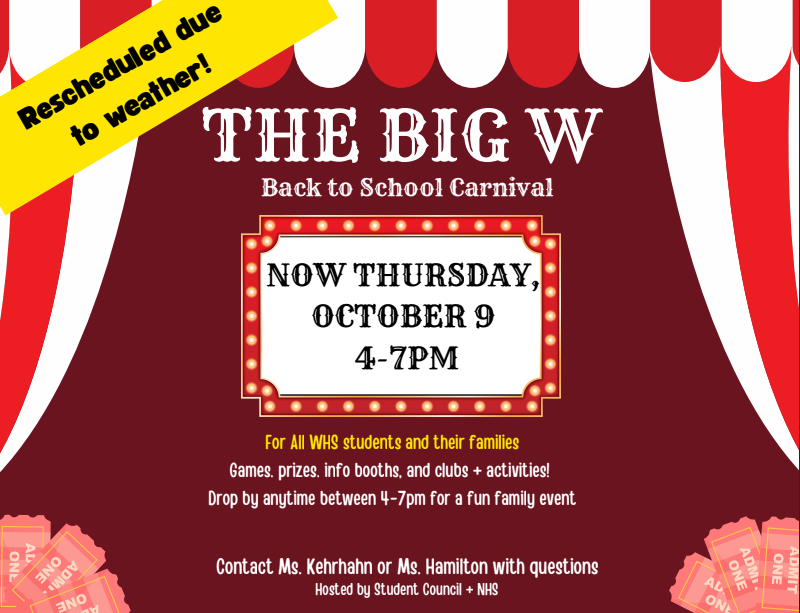 The Big W Rescheduled