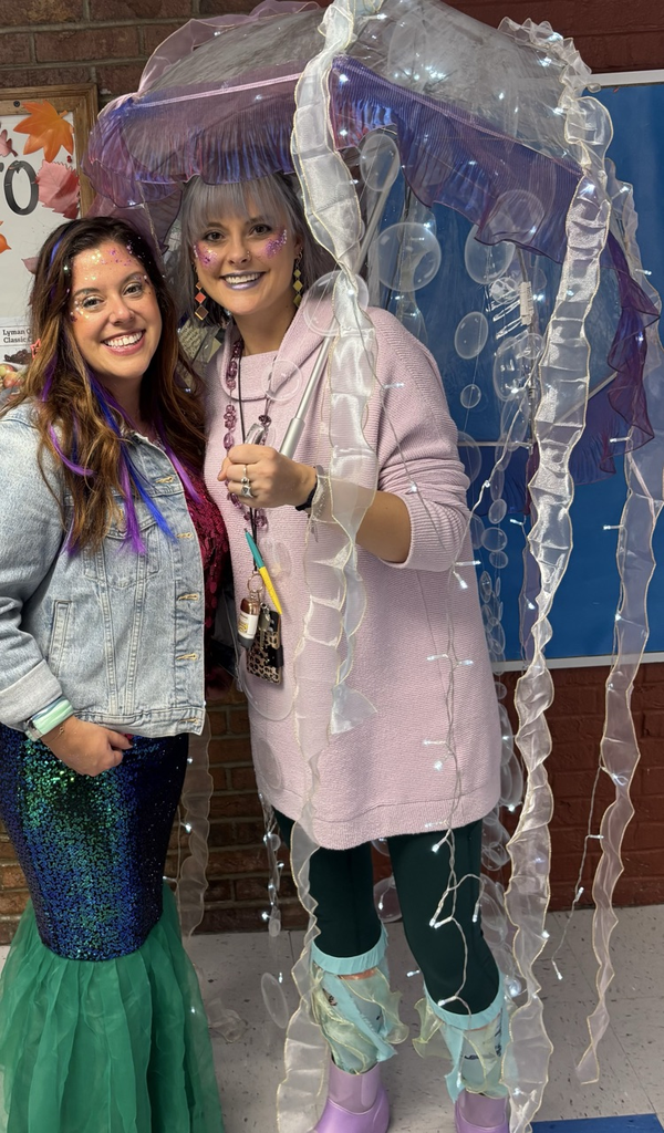staff dressed as mermaid and jellyfish