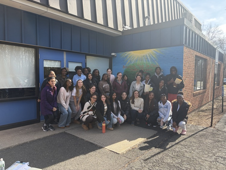 all the high schoolers outside at OE 