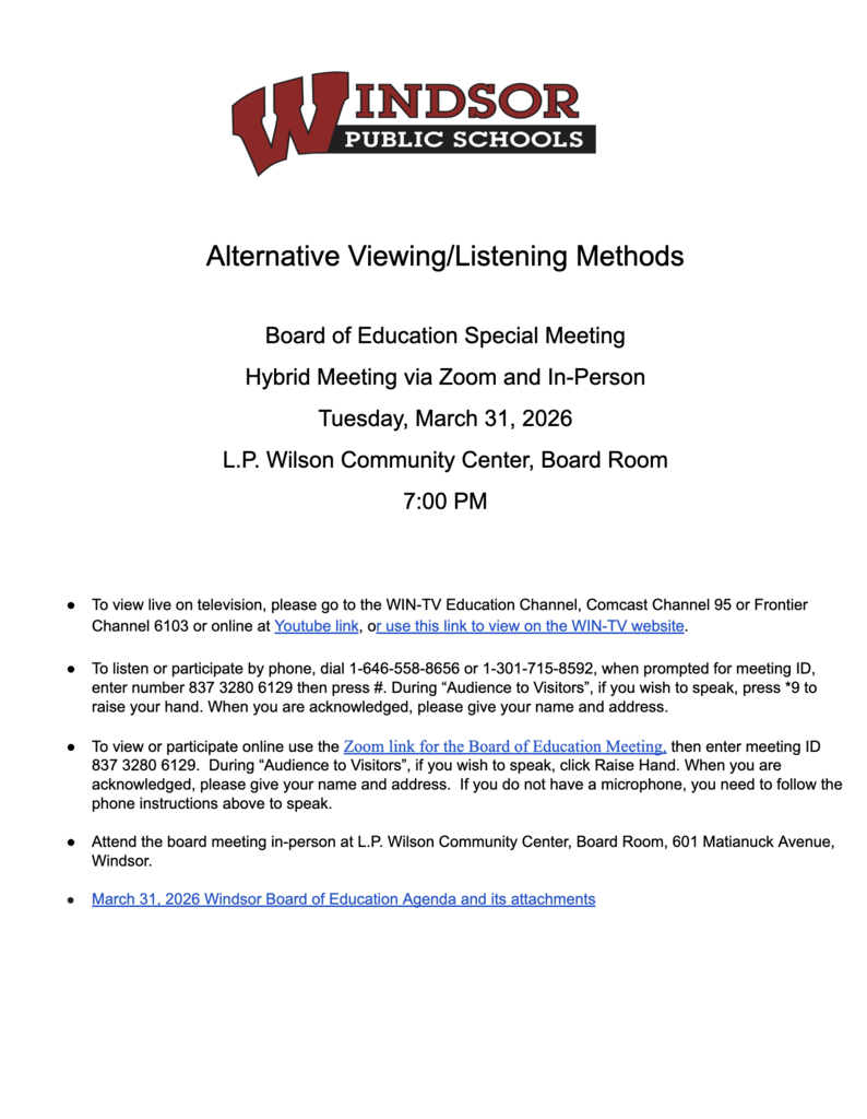 Listening instructions. Follow a link to access PDF.