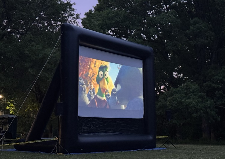 big outdoor movie screen