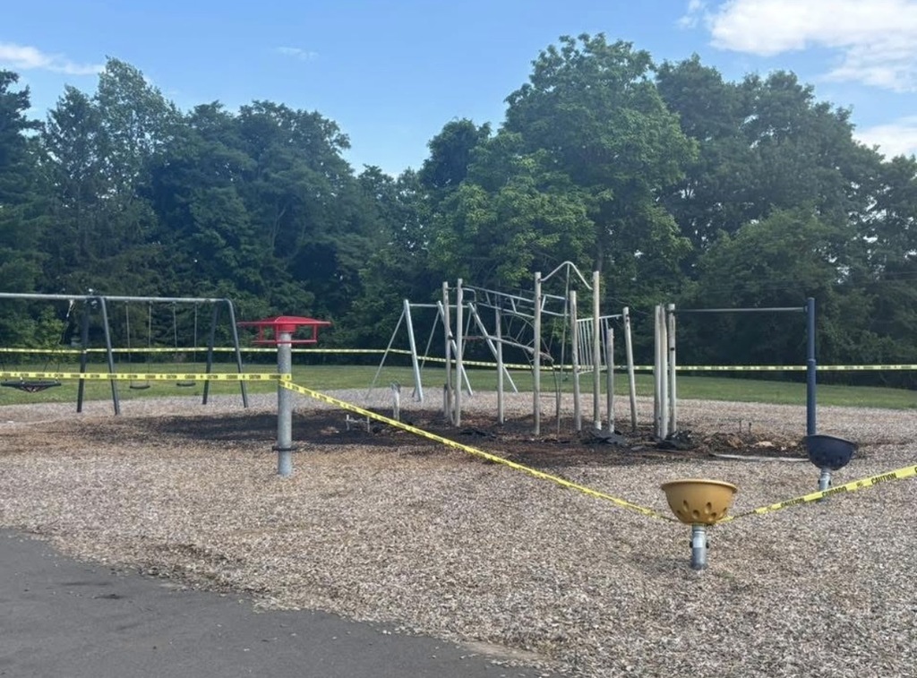 Poquonock playground after fire