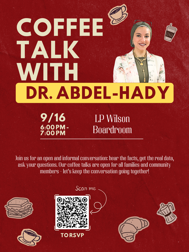coffee talk is today, september 16, at 6 pm. It will be held at LPW community center boardroom