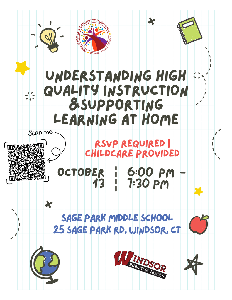 Understanding high quality instruction and supporting learning at home. 6:00 pm-7:30 pm. RSVP by following a link