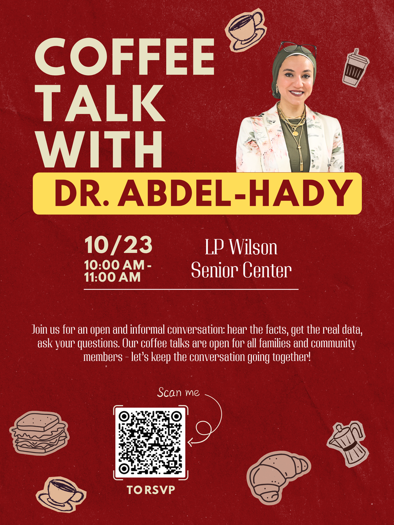 coffee talk is happening 10/23 at 10 am at the LPW senior center. Scan a qr code or click the link to rsvp