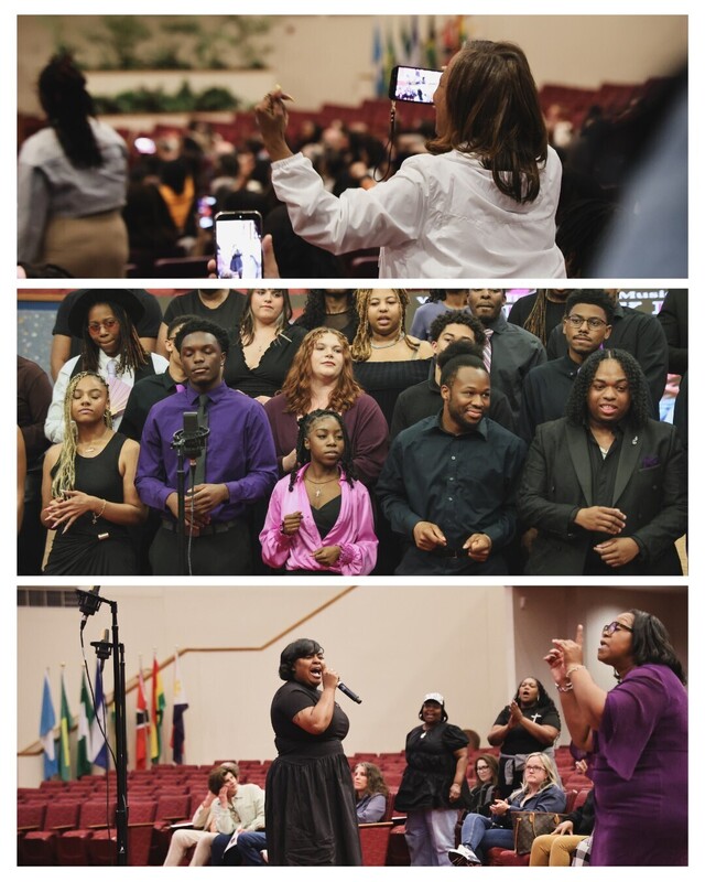 Audience is watching the performance