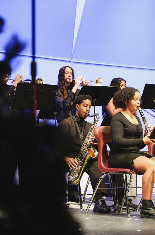Students are performing a piece