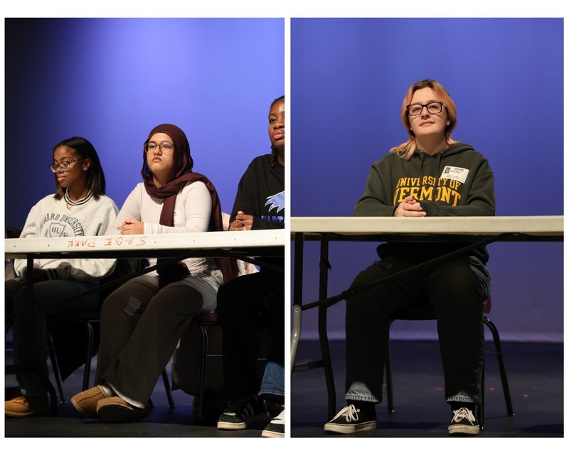 Close-ups of Wareesha Khan and Miles Jeffers