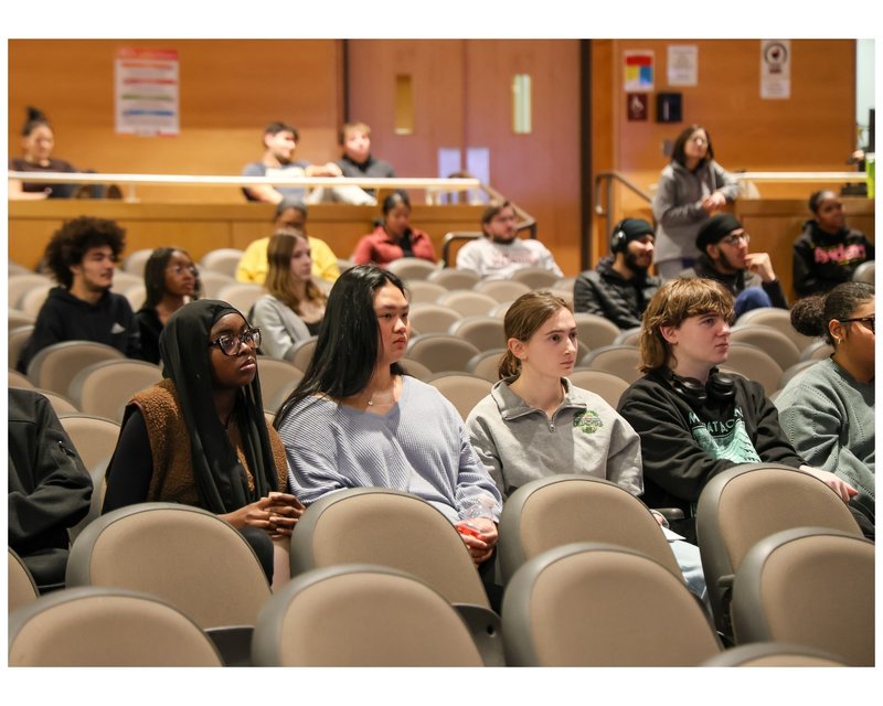 Audience is listening to the speakers