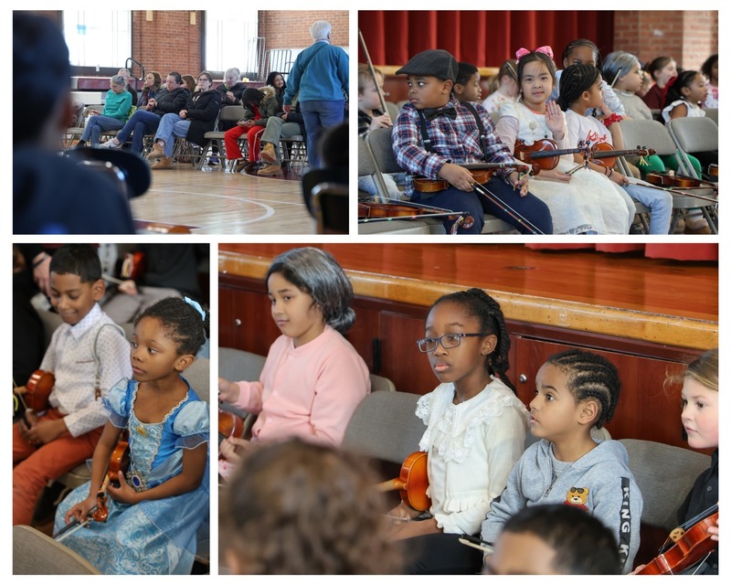 POQ winter strings concert collage