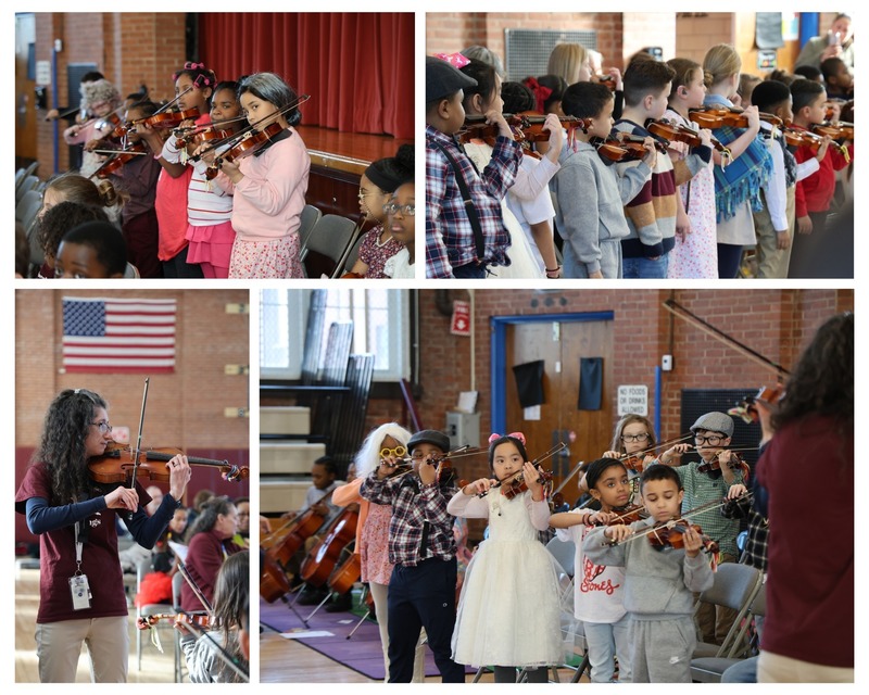 POQ winter strings concert collage