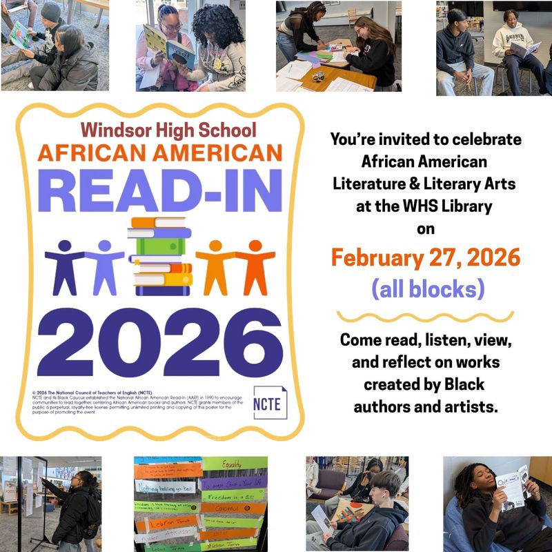 flyer for the event that was posted in high school