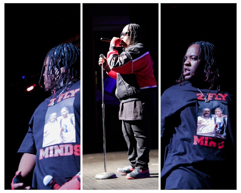 a student is rapping