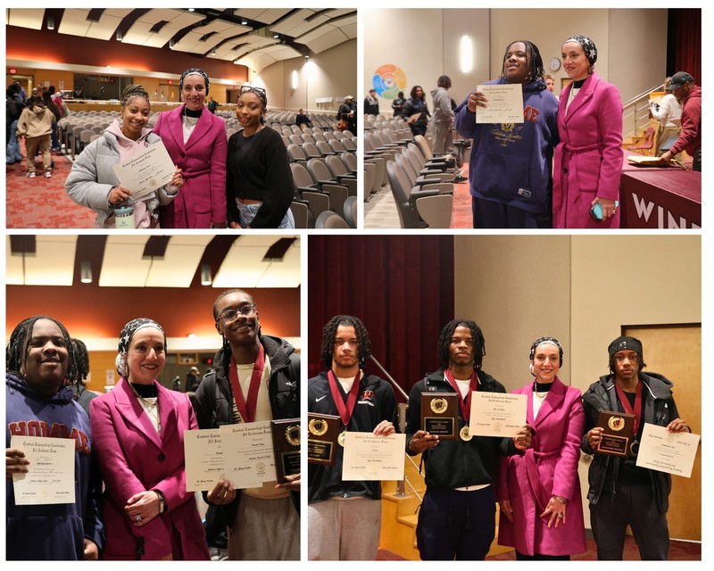 Dr. Hady and students posing for the camera