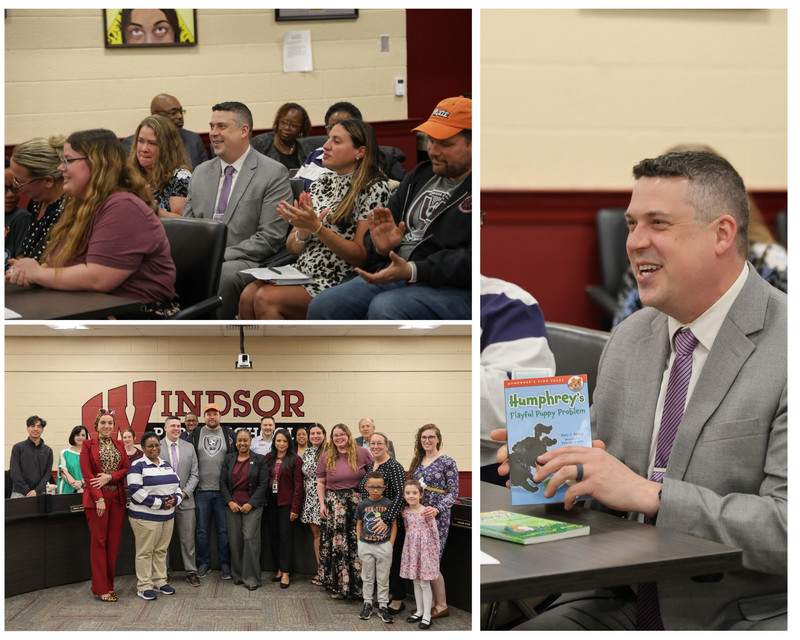 Poquonock school principal is talking about some books they read at his school