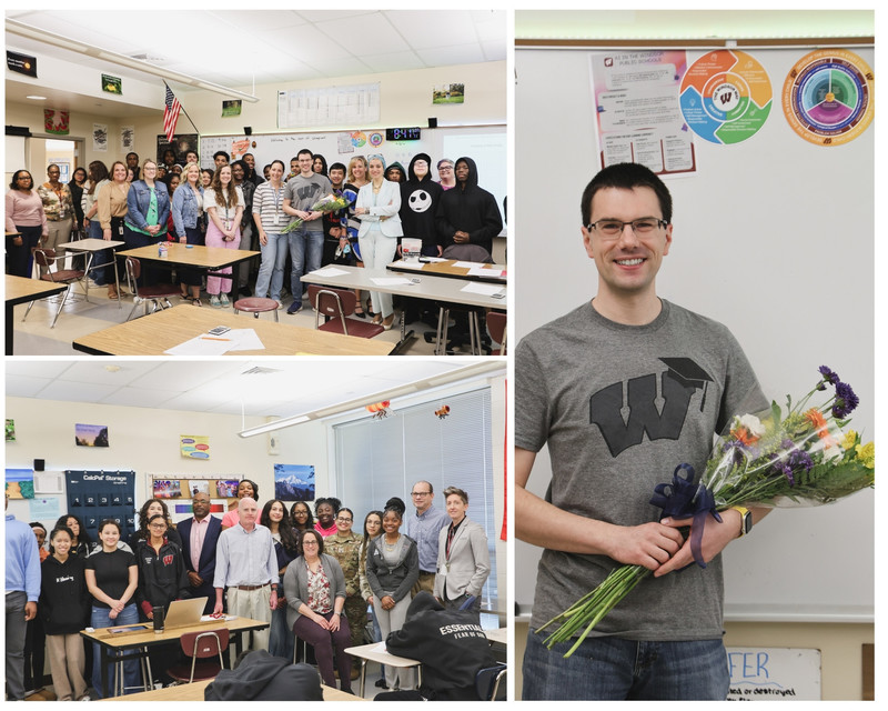 A picture with all staff and students together 
