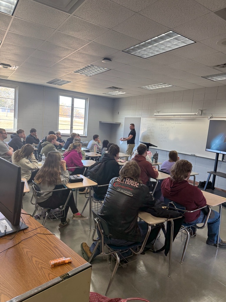 National Guard Visits the seniors at Winfield City High School