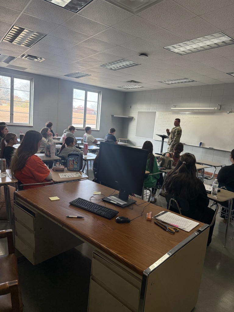 National Guard Visits the seniors at Winfield City High School