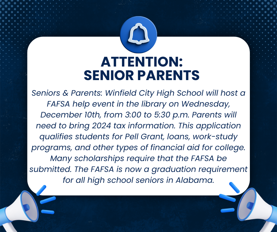 FAFSA Help Night - Dec. 10th @ 3:00