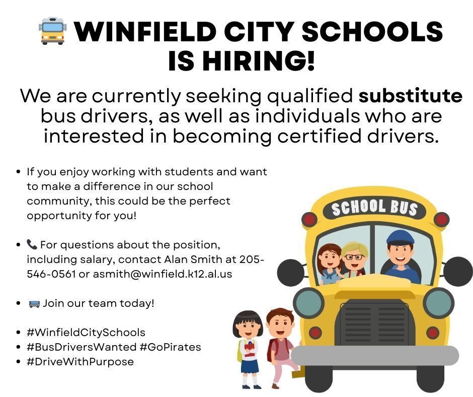 Looking for substitute bus drivers