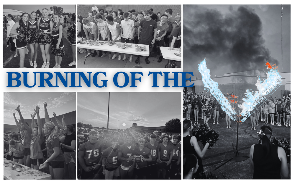 Burning of the V