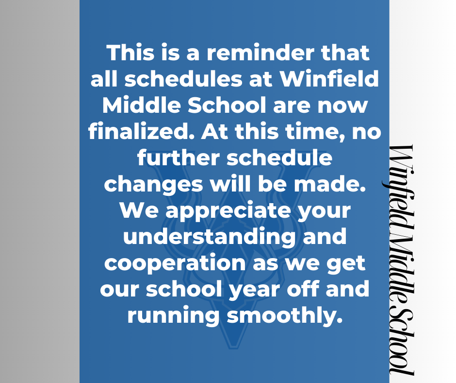 Schedule changes