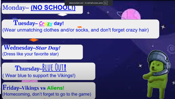 Homecoming Spirit Week!