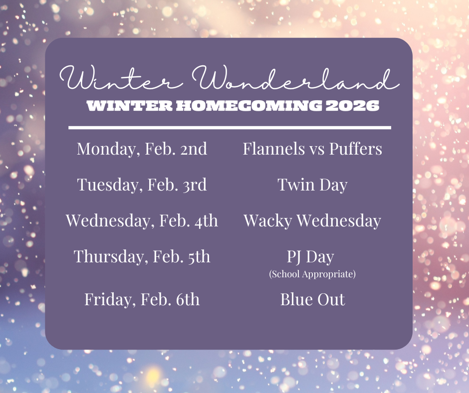 Homecoming Spirit Days!