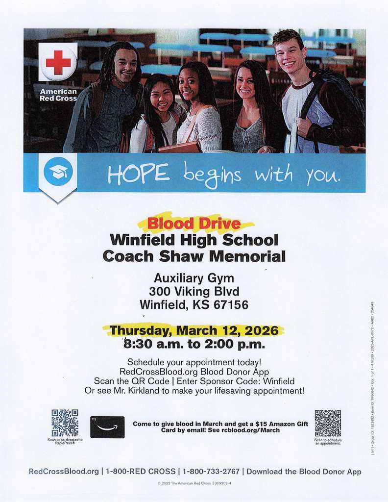 Coach Shaw Blood Drive