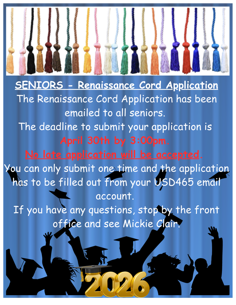 Seniors Renaissance Cord Application