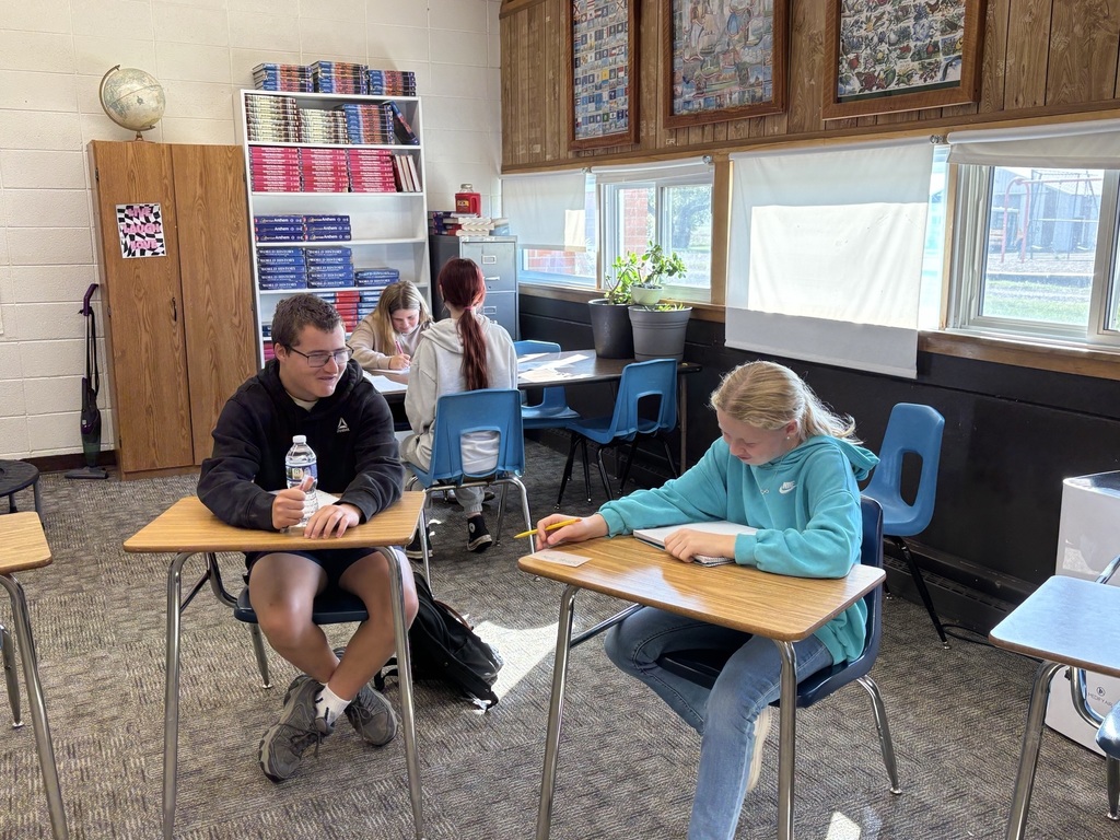 Students practiced their interview skills with each other!