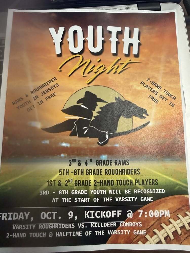 Youth night poster