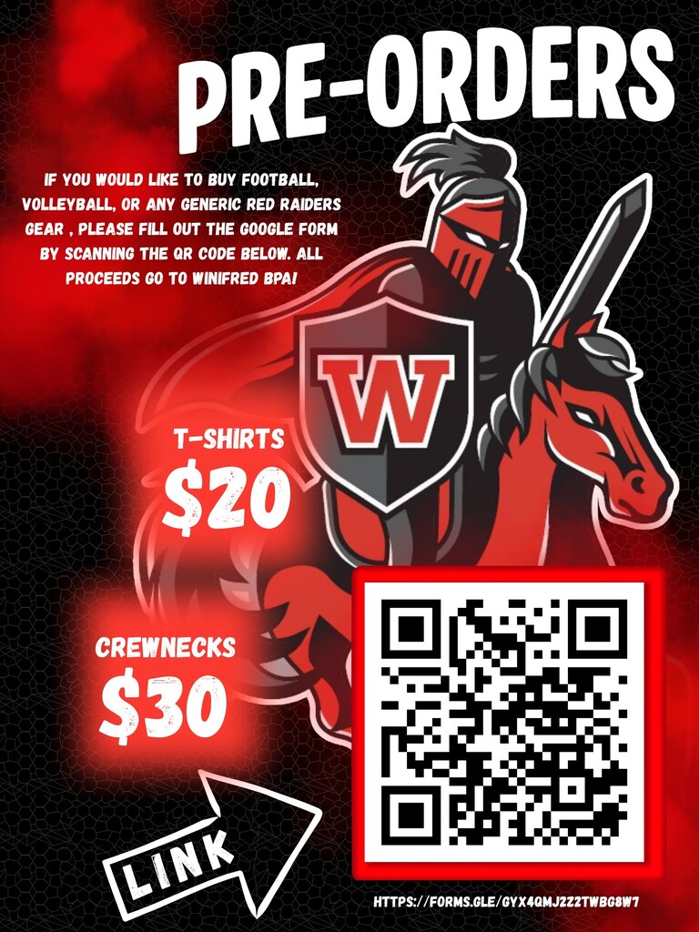 BPA Red Raider Shirt OrderForm