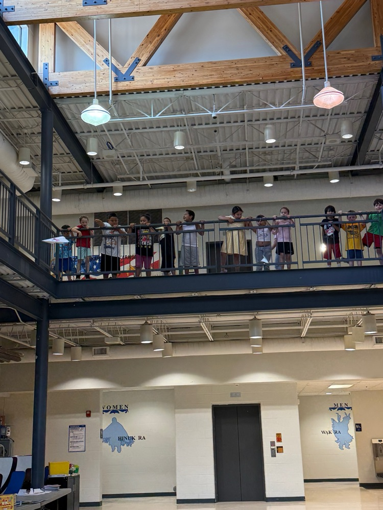Students testing aerodynamics in kindergarten