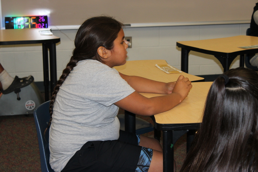 Student sitting in their seat