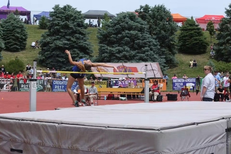 Gianna during high jump