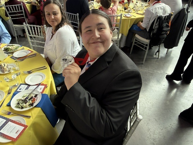 Ayden at luncheon