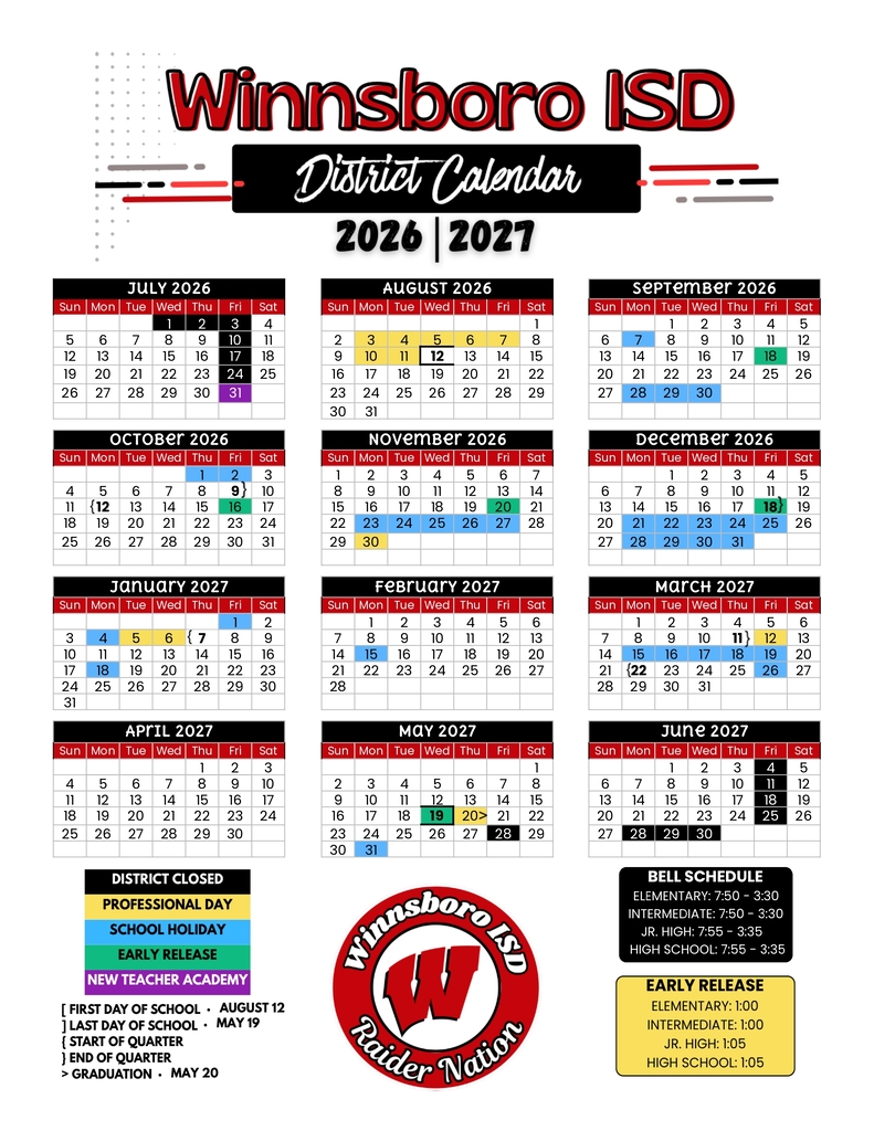 school calendar