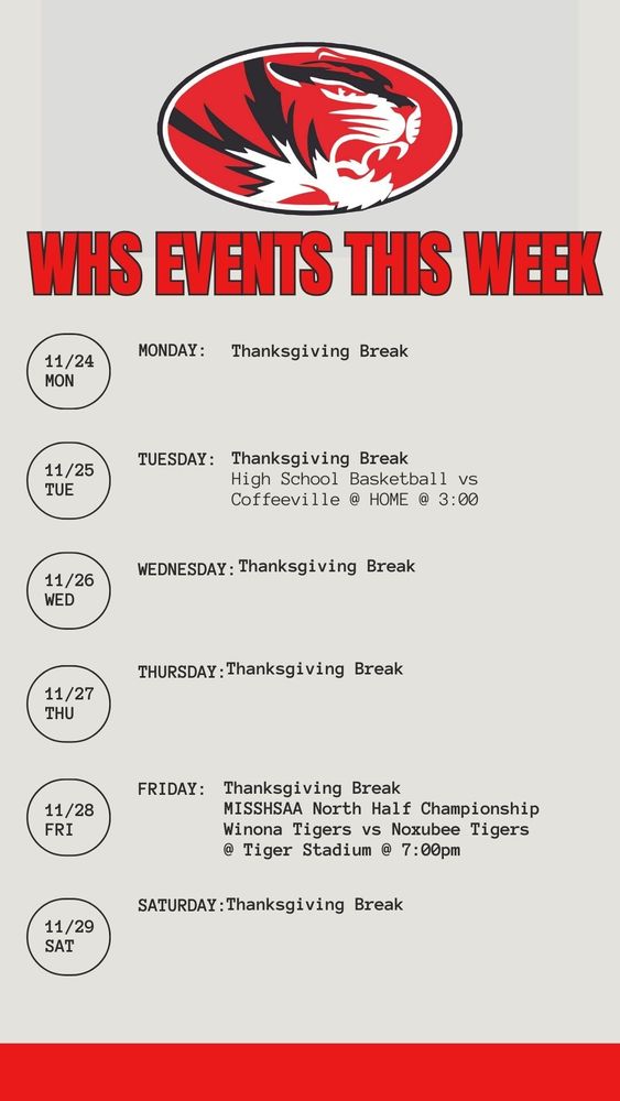 Athletics for the Week of 11-24