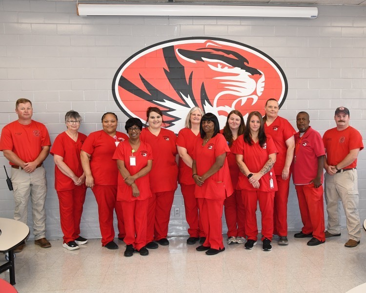 cafeteria staff and firemen