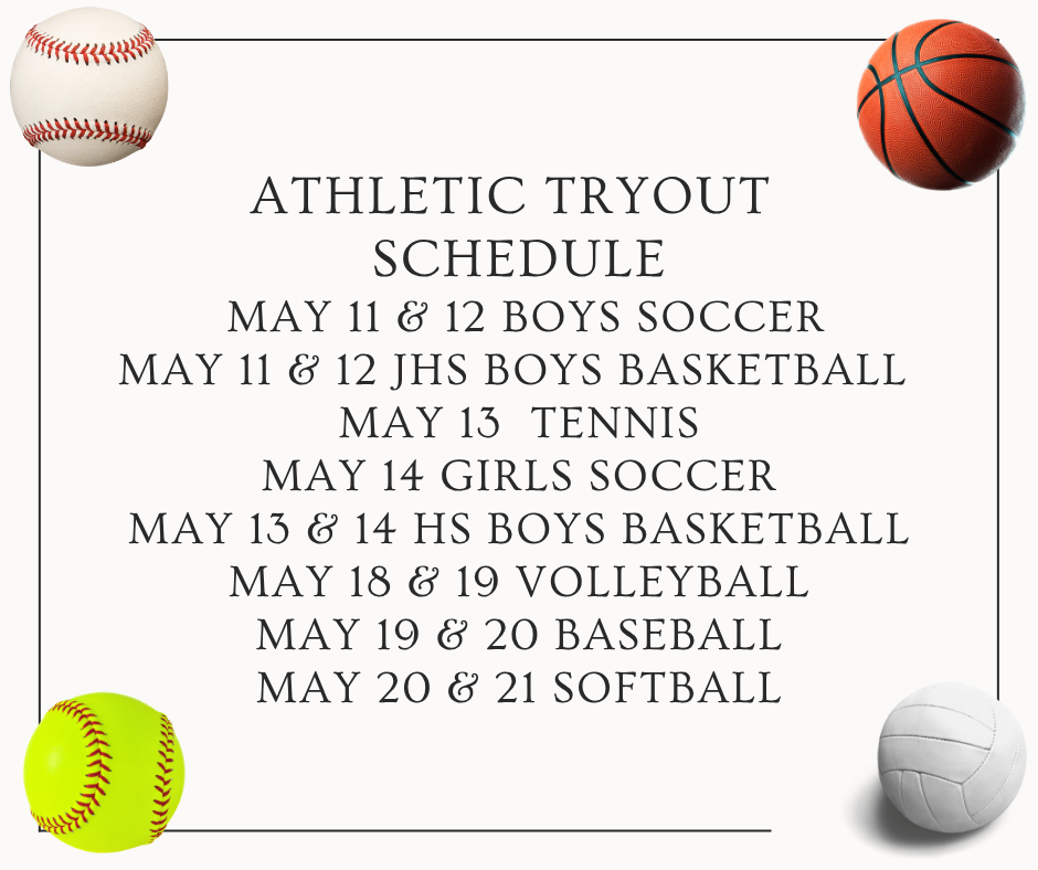 Tryout Schedule