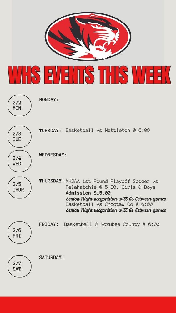 Athletics for the Week of 2-2