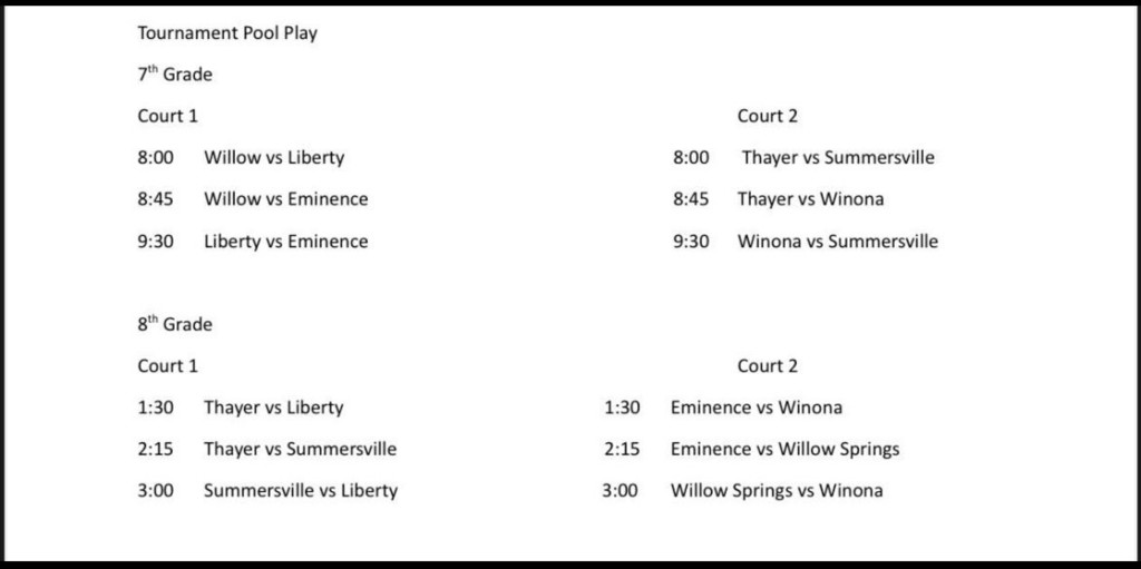 Schedule