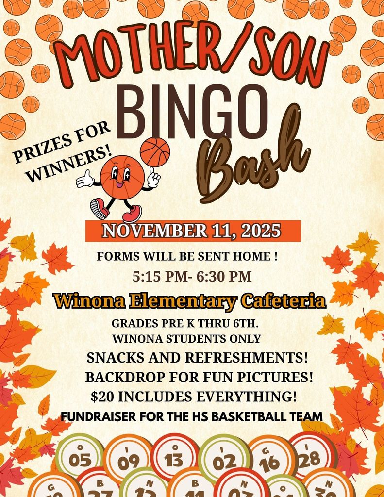 Beige And Orange Illustrated Fall Bingo Night Flyer (1)