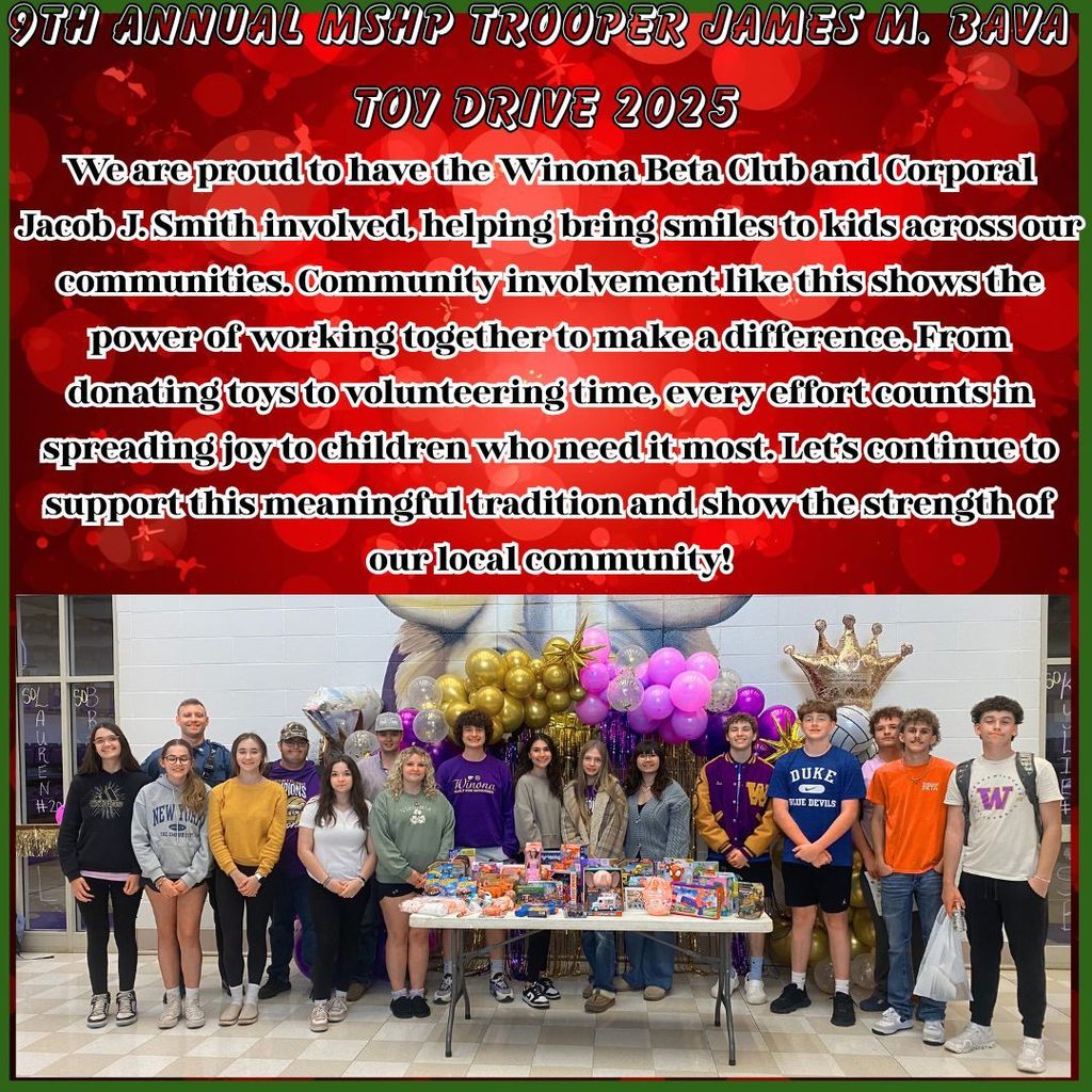 9 th Annual MSHP Toy Drive
