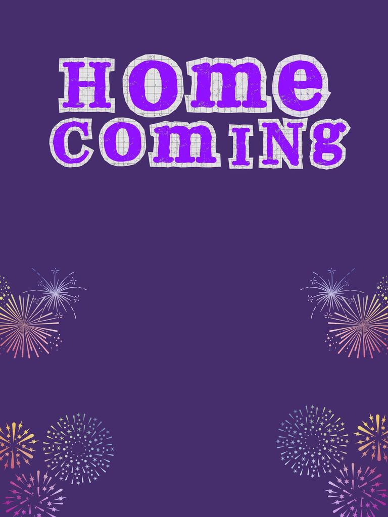 Purple Playful Homecoming Party Poster